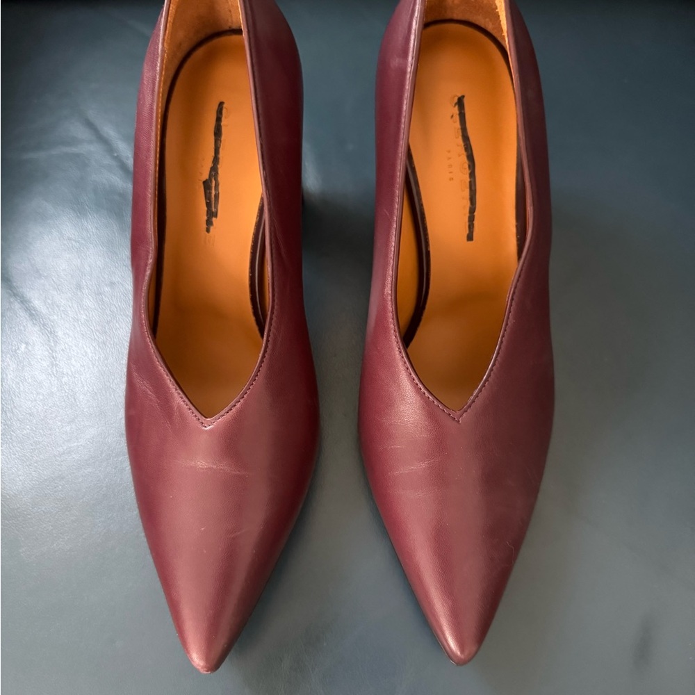Robert Clergerie Deep Burgundy Heels